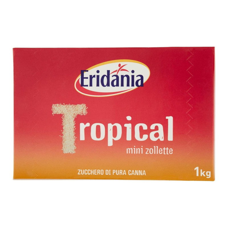 Mini Zollette di Zucchero di Canna - Eridania - Tropical - Pacco da 1 kg