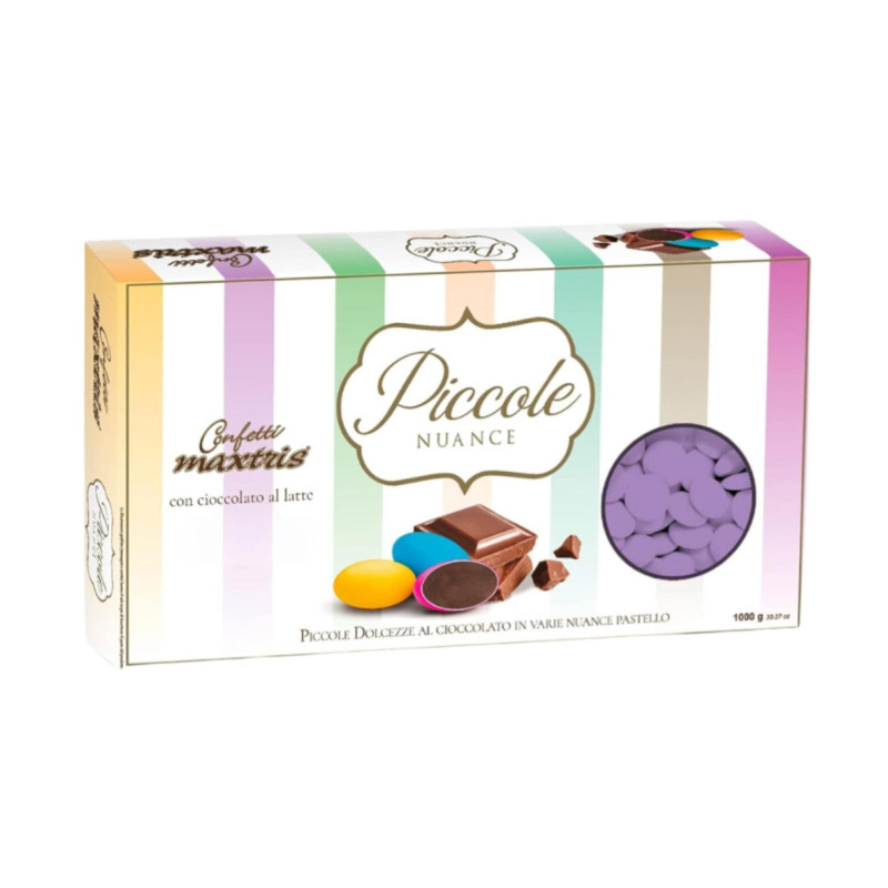 Confetti Maxtris - Piccole Nuance - Lilla - Lenti Al Cioccolato - 1 Kg