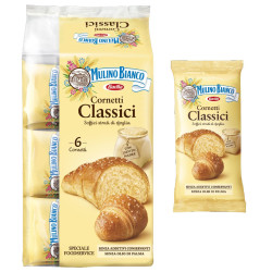 Merendine Food Service - Mulino Bianco - Cornetti Classici - 6 Pz - 300 gr