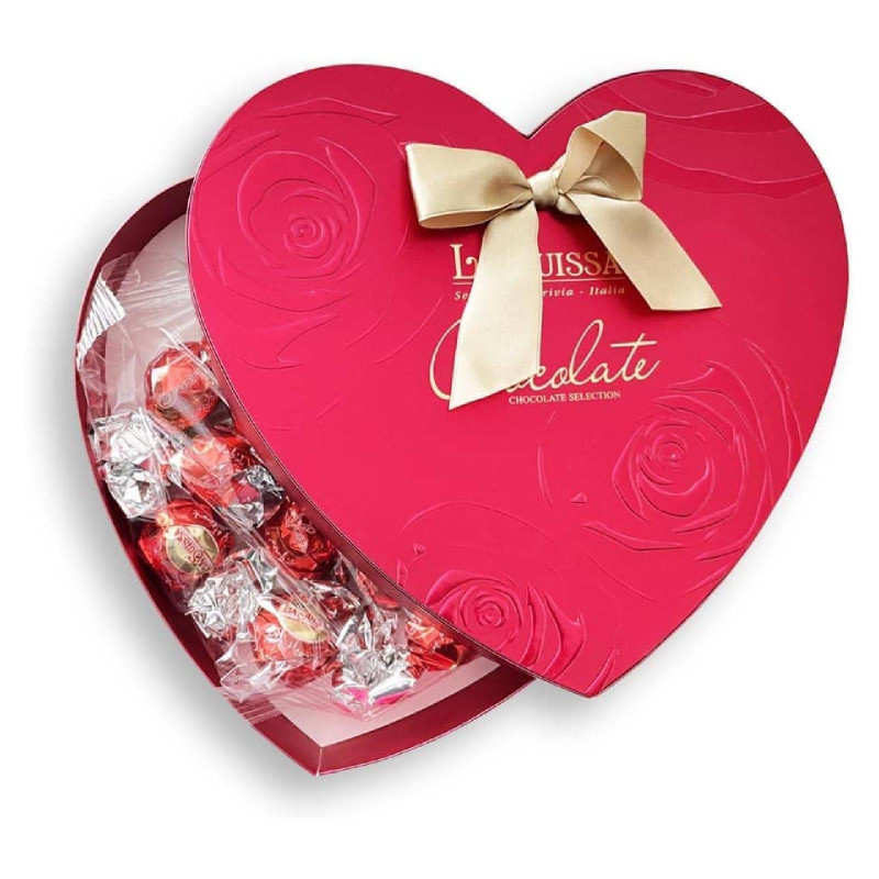 Cioccolatini La Suissa - Scatola Cuori - Confezione Regalo da 200 g