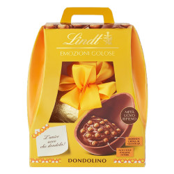 Uovo di Cioccolato - Lindt - Dondolino - Uovo Ripieno Nocciole e Crema Gianduia - 700 g