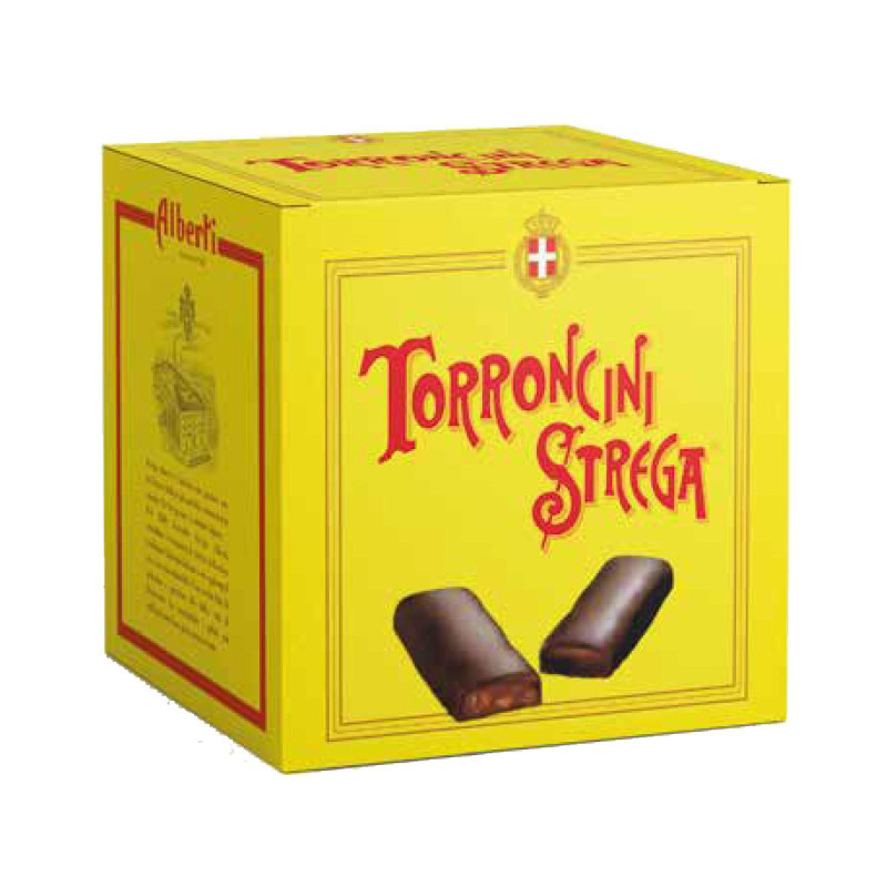 Torroncini Strega Alberti - Ricoperto Cioccolato Fondente - 200 gr