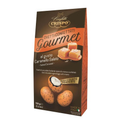 Ovetti Confettati Crispo - Gourmet - Cioccolato Fondente e Caramello Salato - 150 g