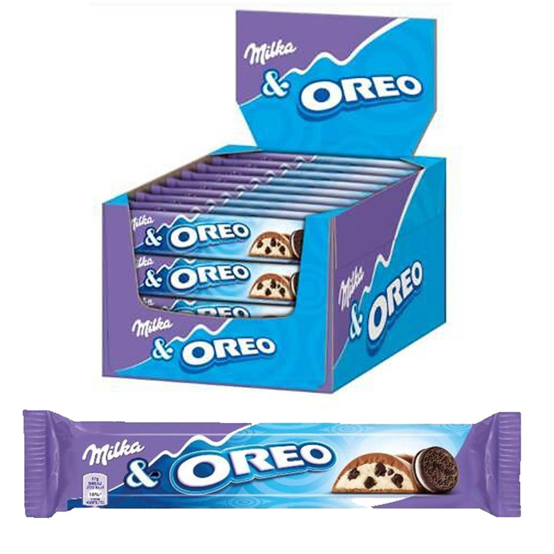 Expo - Barretta Cioccolato Milka Zack - Oreo - 36 Pezzi da 37 gr