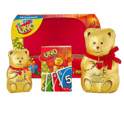 Orsetto Carte Uno - Lindt - Teddy - Cioccolatini di Cioccolato al Latte - 140 g