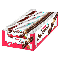 Kinder Bueno 2 Barrette Incartate - 43 gr - 30 Snack (10 x 3...