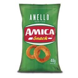 Busta Patatine - Amica Chips - Anello alla Pizza - 24 Buste da 40 g