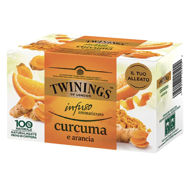 Te' Twinings - Infusi - Curcuma e Arancia - 20 Filtri