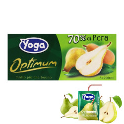 8 Confezioni Succo di Frutta Yoga - Optimum - Pera Italiana - 3 x...