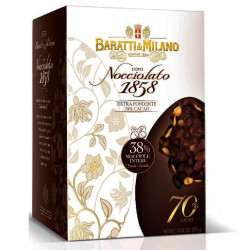 Uovo Pasqua Baratti & Milano - Uovo Nocciolato 1858 Extra Fondente 70% - 370 g