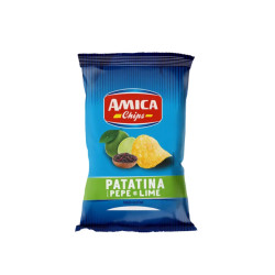 Busta Patatine - Amica Chips - Pepe & Lime - 21 Buste da 50 g