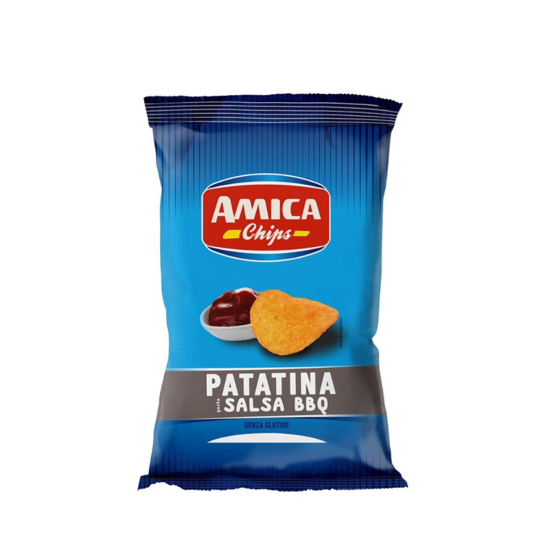 Busta Patatine - Amica Chips - Salsa BBQ - Barbecue - 21 Buste da 50 g