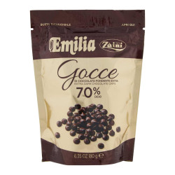 Gocce di Cioccolato Extra Fondente 70% - Emilia - Zaini - Busta da...