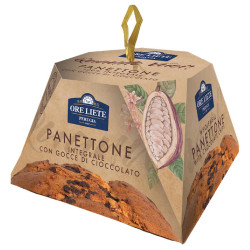 Panettone Ore Liete Perugia - Integrale Con Gocce di Cioccolato Fondente - 750 g