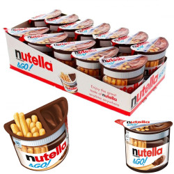 Nutella & Go - Nutella e Bastoncini al Malto - Espositore da 12 pz...