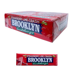  Gomme da Masticare - Brooklyn Strawberry Lime Crash  - Fragola e Lime - 20 Pacchetti da 25 g