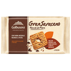 Biscotti Galbusera - Frollini integrali Gran Saraceno con gocce di...