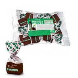 Praline Cioccolatini Oliva - Cioccolato Extra Fondente Ripiene Crema Fernet BrancaMenta - 1 kg