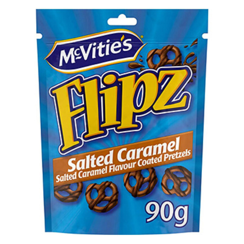 Flipz Mc Vities - Bretzels Ricoperti al Caramello Salato - Busta 90 g