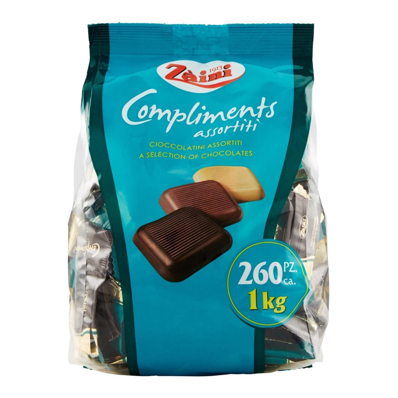 Cioccolatini Zaini - Compliments Assortiti  - Busta da 1 kg (260 Pezzi)