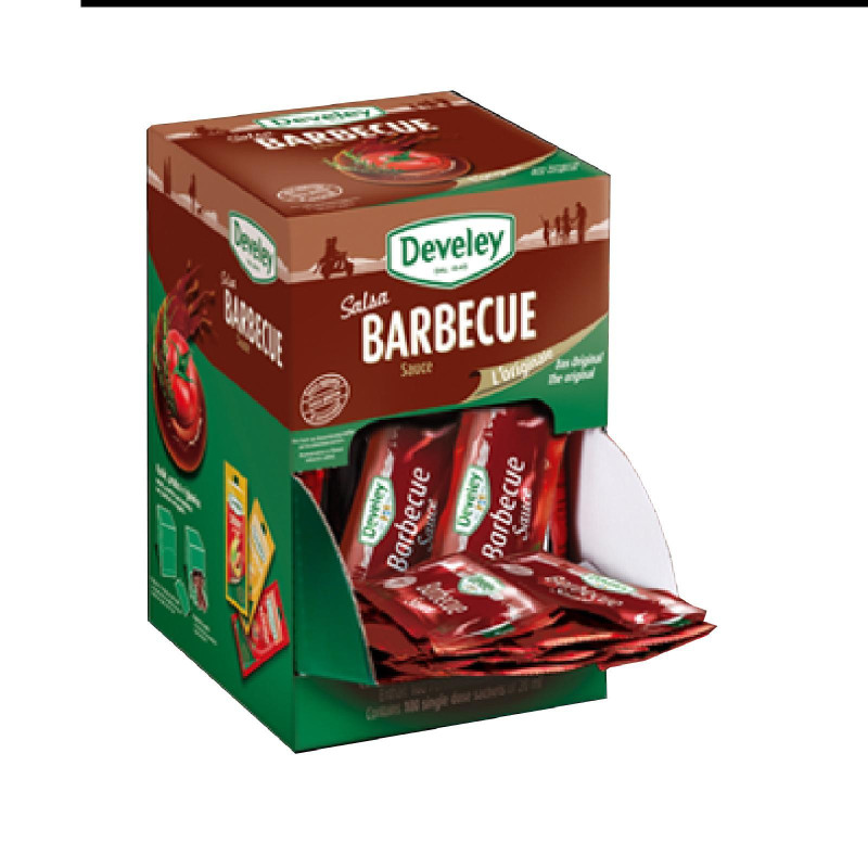 Salsa BBQ - Develey - Salsa Barbecue - Box 100 Bustine Monodose 20 ml