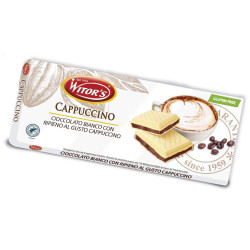 Tavoletta Cioccolato Bianco - Ripieno al Cappuccino - Witor's - 100 g