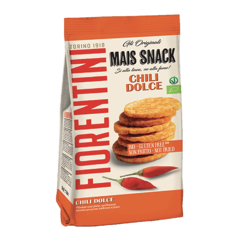 Snack Fiorentini - Mais Snack - Al Chili Dolce - Bio - 50 g