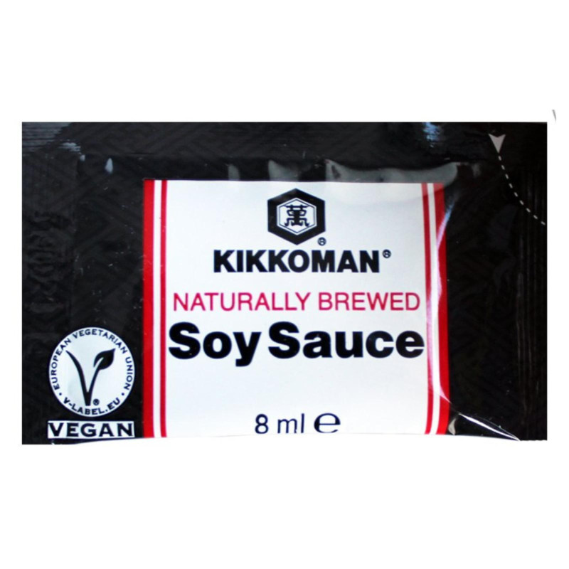 Salsa Di soia - Kikkoman - Confezione 100 Bustine da 8 ml