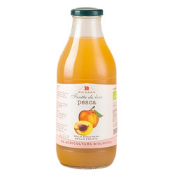 Succo di Frutta - Brezzo - La Frutta da Bere - Pesca - Bottiglia Vetro da 750 ml