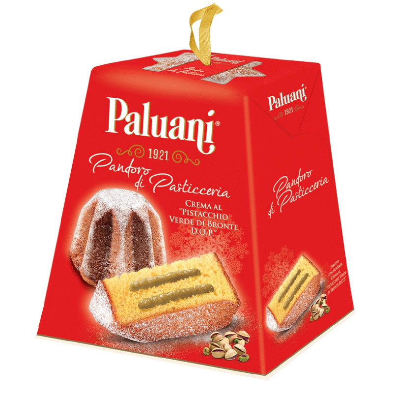 Pandoro Paluani - Pandoro Farcito con Crema al Pistacchio di Bronte - 750 g