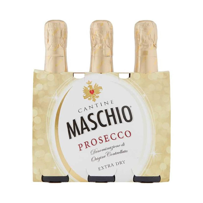 Prosecco - 3 x Bottiglie Maschio - Prosecco Extra Dry - 200 ml