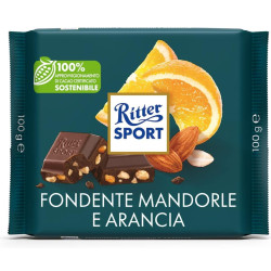 Tavoletta Cioccolato Ritter Sport - Fondente Con Mandorle e Arancia...