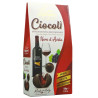 Dragees Crispo - Ciocoli' - Al Gusto Nero d'Avola - Ricoperti di Cioccolato Fondente - 100 g