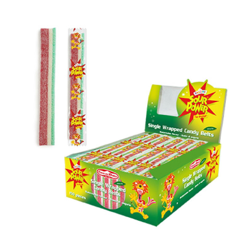 Caramelle Gommose Fascini Frizzanti - Anguria - Striscia Sour Power - 150 pz