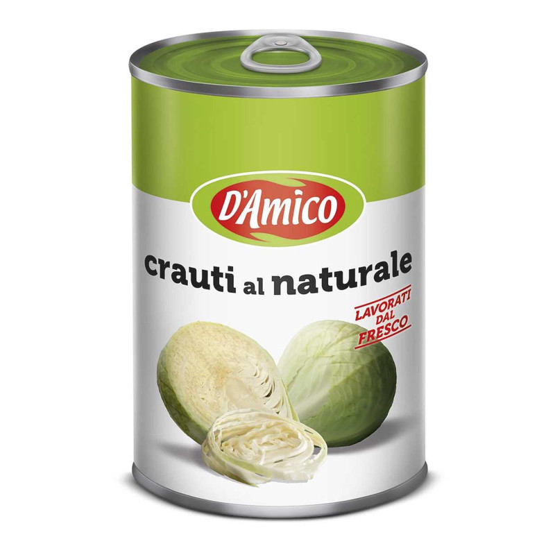 Crauti al Naturale - D'Amico - Lattina da 385 gr