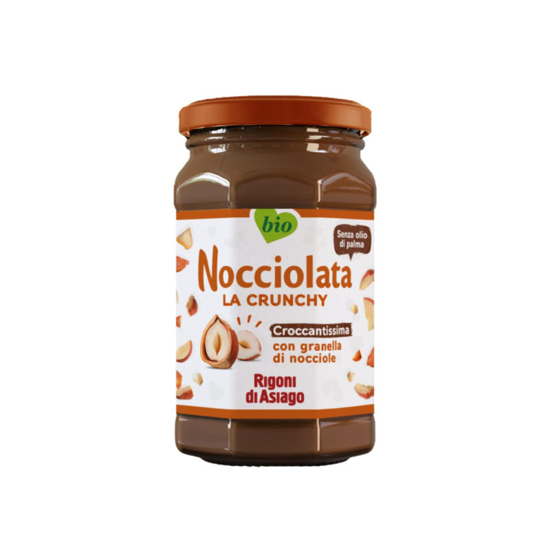 Nocciolata - Rigoni di Asiago - Nocciolata Bio Crunchy - Vasetto da 250 g