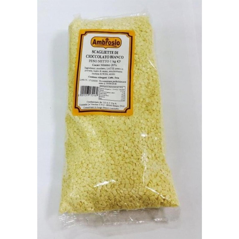 Scagliette di Cioccolato Bianco - Ambrosio - 1 Kg