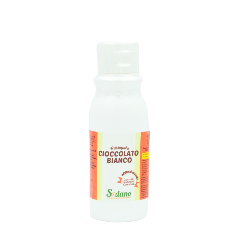 Topping - Sodano - Variegato Cioccolato Bianco - Bottiglia Squeeze da 130 g