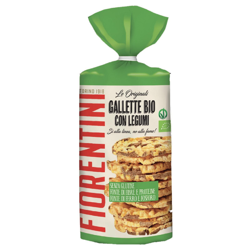 Gallette di Mais - Bio - Con Legumi - Fiorentini - 120 gr