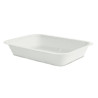 Vaschetta Compostabile Bagasse - Colore Bianco - 17,5x12x3,8 cm - 500ml - 125 Pezzi