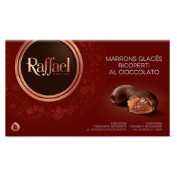 Marrons Glaces Ricoperi al Cioccolato Fondente - Raffael - Interi - Ballotin da 160 g