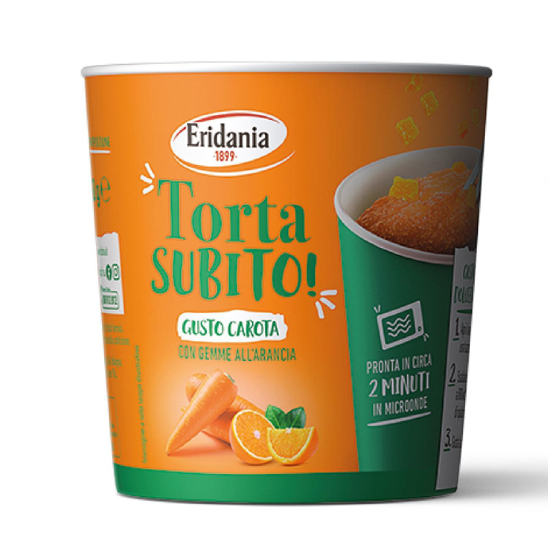 Torta Subito - Eridania - Preparato per Torta alla Carota - 60 g