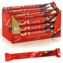 Barretta Cioccolato al Latte - Lindt - Lindor Stick - 24 Pezzi da...