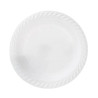 Piatto Piano Dessert in Plastica - Colore Bianco - Piatti Piani - 18 cm - 50 Pezzi