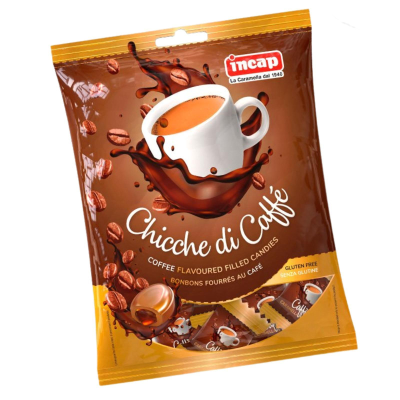 Caramelle Dure Ripiene - Incap - Chicche di Caffè - 200 g