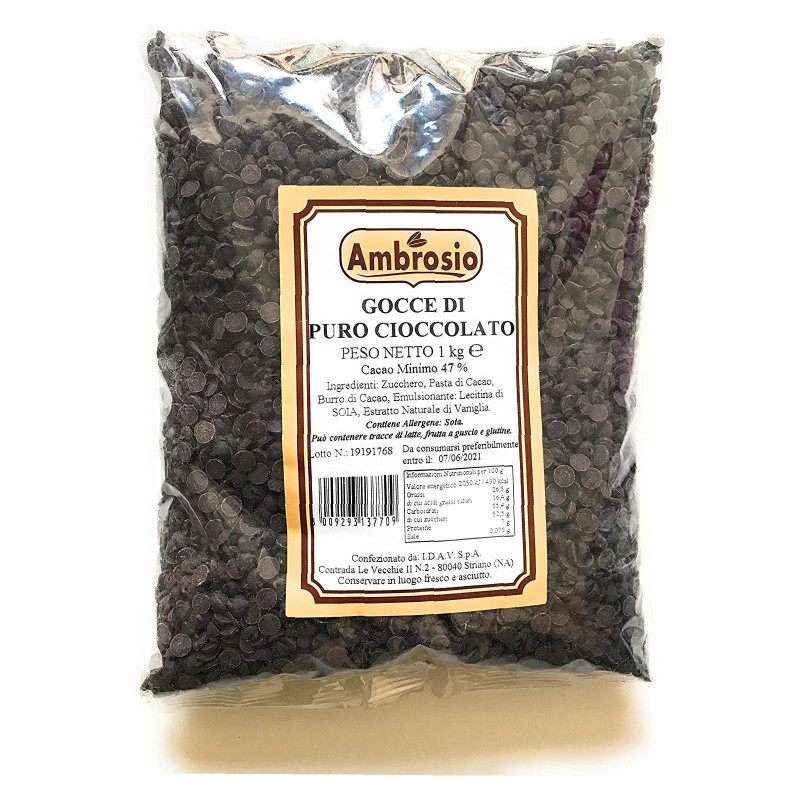 Gocce di Puro Cioccolato - Ambrosio - 1 Kg