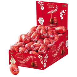 Ovetto Maxi Lindt - Maxi Lindor - Cioccolato al Latte - Espositore 48 pz da 28 g