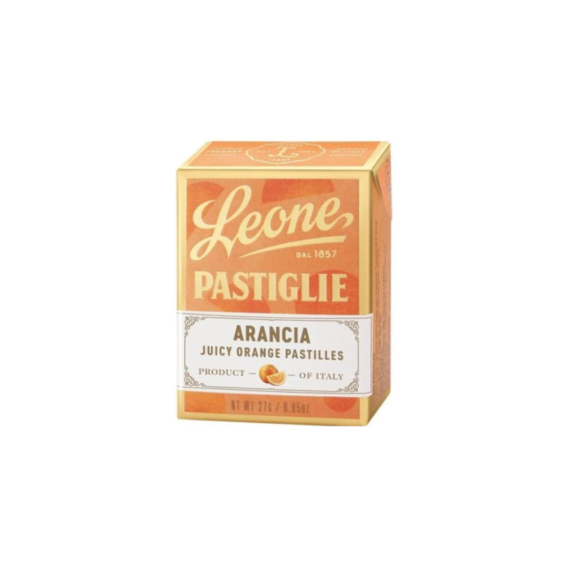 Caramelle Dure - Pastiglie Leone - Gusto Arancia - 18 Pacchetti da 30 g