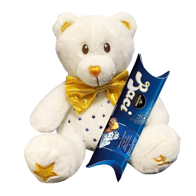 Baci Perugina - Peluche Orsetto Natale - Con Tubo da 37,5 g 