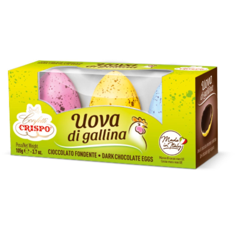 Uova di Gallina Confettate Maculate - Crispo - 3 Pz - 105 g